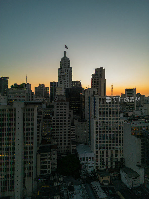 Landscape of the Historic Center in São Paulo